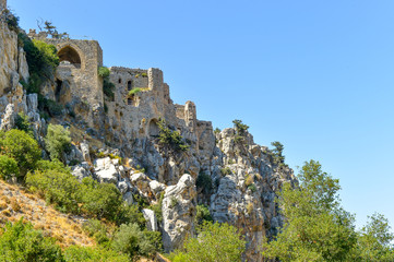 Fototapeta na wymiar Templar castle in northern cyprus
