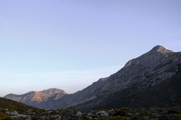 Fototapeta premium mountain at dusk