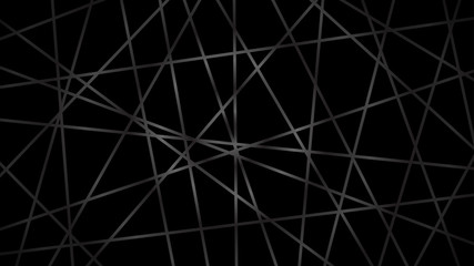 Abstract dark background of intersecting lines in gray colors