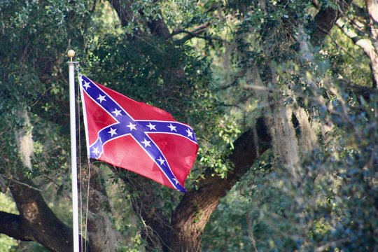 Confederate Flag Flying In The South