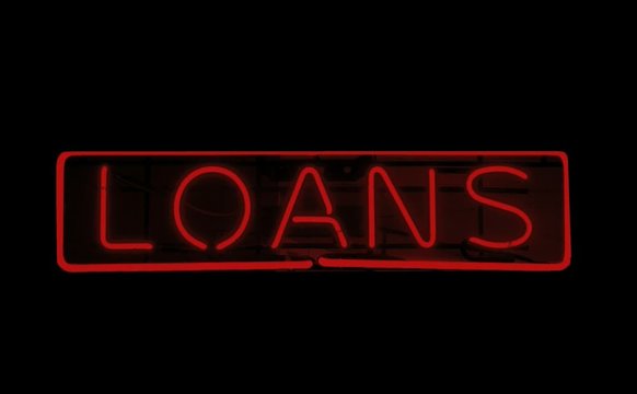 Flashing red loans sign 1a .mov