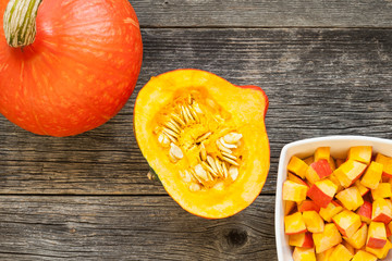 Preparation of pumpkin soup