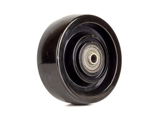 An industrial phenolic wheel isolated on the white background