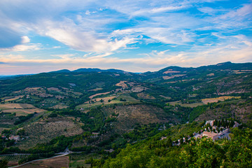 Fototapeta na wymiar hills in Assisi one
