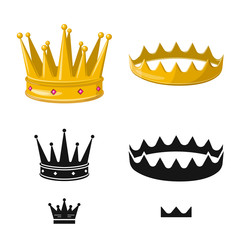 Vector design of medieval and nobility symbol. Set of medieval and monarchy vector icon for stock.