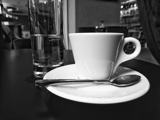 cup of coffee on the table