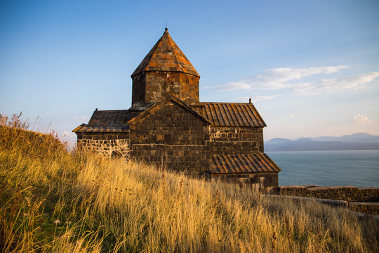 Sevanavank (monastery at the Lake Sevan) in Armenia