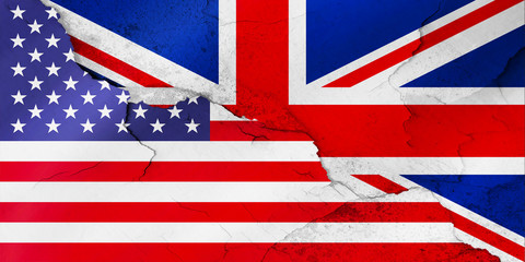US and Britain Flag