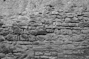 old wall with stones two