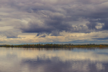peaceful view of Lake Sestroretskiy Razliv, Saint-Petersburg