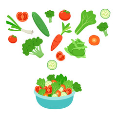 good healthy fresh food salad fruit vegetable