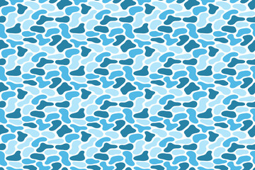 Blue liquid vector seamless pattern.