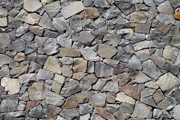 Gray natural stone wall texture