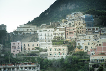 Fototapeta na wymiar amalfii architecture and houses in italy