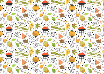 Pattern for fun reunions, approriate for family reunion announcements