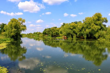River Begej . Zrenjanin, Vojvodina, Serbia
