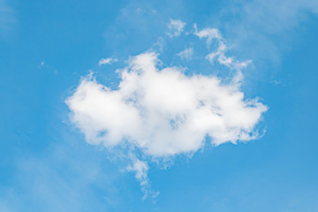 View of cloudy sky on a warm September day
