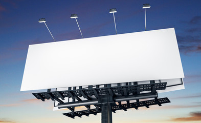 Clear white sky billboard