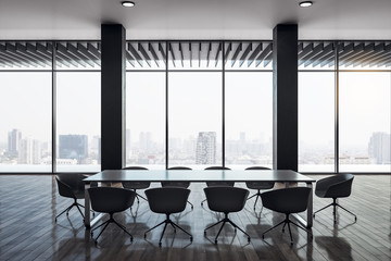Contemporary meeting room interior