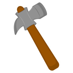 Isolated hammer image. Construction tools - Vector illustration