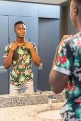 Portrait of a young african man