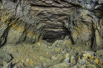 Old abandoned phosphorite mine