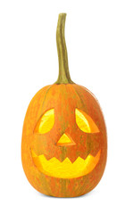 Halloween pumpkin on white background