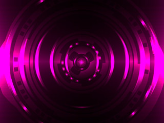 Purple abstract circle. Vector illustration for banner or card