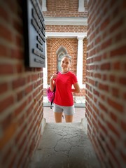 Girl behind the wall