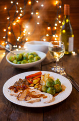 Traditional Christmas dinner