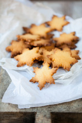 Christmas snowflake shaped biscuits