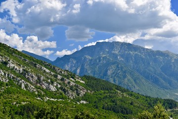 Naklejka na ściany i meble Mountain Landscapes in Pindus National Park, Greece