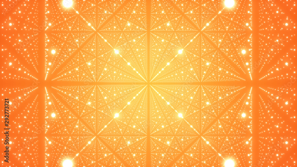 Aufkleber universe abstract illustration. infinite space background. futuristic stardust. 3d rendering.