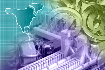 Electronic device, mail signs and map