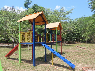 Fototapeta na wymiar playground in the park