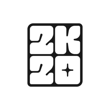 Happy New Year 2020. Modern typography for Chinese Year of the Rat. Vector icon design in graffiti style isolated on white background