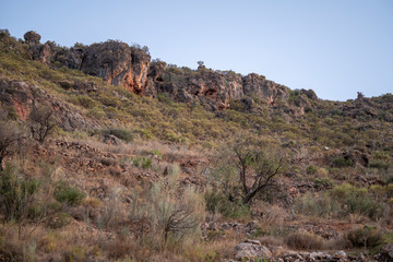 Stone walls in the Alpujarra.