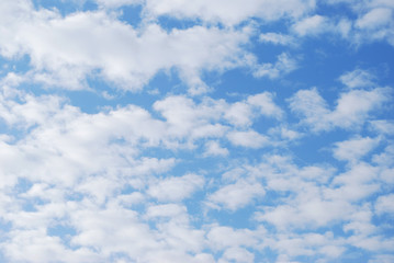 blue sky with white clouds