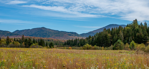 Fall foliage in the Adirondack Mountains
