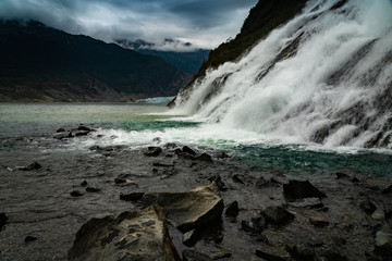 Waterfall near Mendenhal Glacier