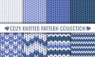 Collection of knitted seamless patterns