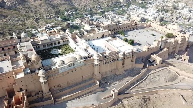 Aerial View of Amber Fort Jaipur India