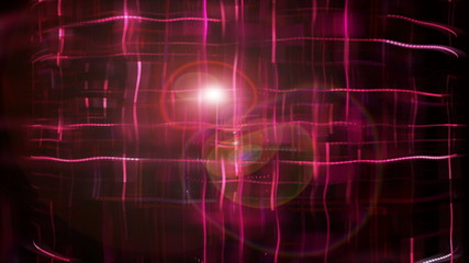 Dotted bright abstraction with effect of distortion, 3d rendering backdrop, computer generated