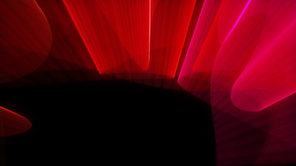Laser show abstraction with bright colors, 3d render computer generated background