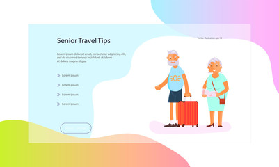 Web page of seniors lifestyle