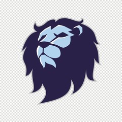 Lion head logo for t-shirt, Lion mascot Sport wear typography emblem graphic, athletic apparel stamp