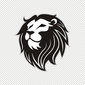 Lion head logo for t-shirt, Lion mascot Sport wear typography emblem graphic, athletic apparel stamp