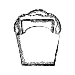 Isolated retro sketch of a taco - Vector illustration