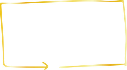 Gold Square frame variation illustration