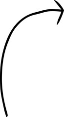 Black Simple thin arrow variation illustration